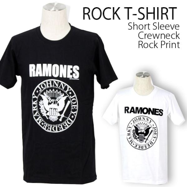 ロックtシャツ バンドtシャツ パンク Ramones ラモーンズ 鷹ロゴ M