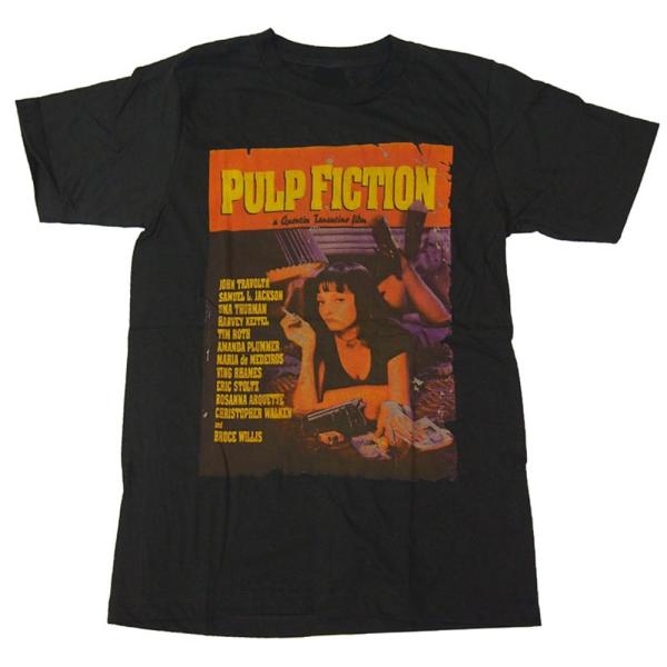 ヴィンテージ風Ｔシャツ Pulp Fiction/パルプ・フィクション ミア・ウォレス プリントＴシャツ ブラック 男女兼用 /【Buyee】  Buyee - Japanese Proxy Service | Buy from Japan!