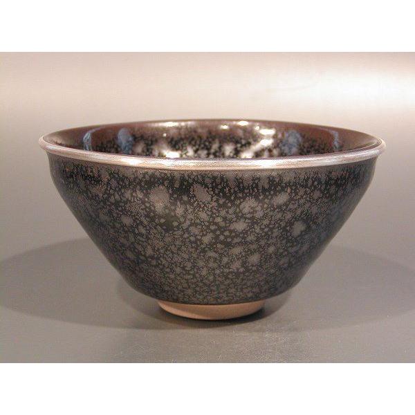 天目茶碗、油滴、桶谷定一作 金 油滴天目茶碗 桶谷定一 - 京焼清水焼 松韻堂