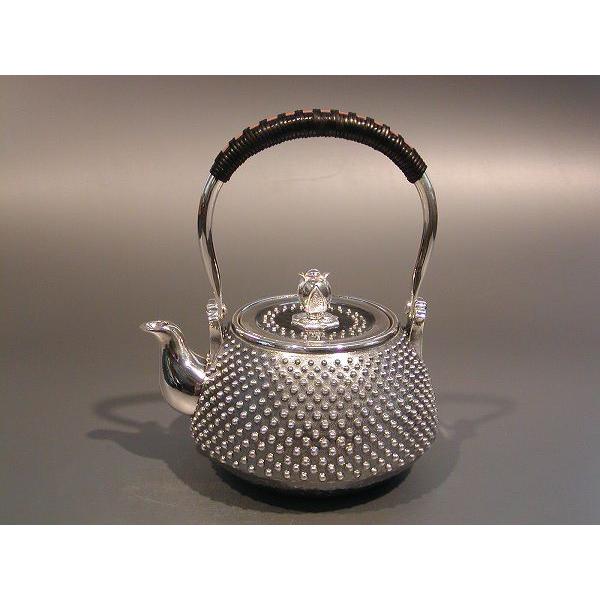 銀製茶器・茶道具純銀霰（あられ）急須大野芳光作/【Buyee】