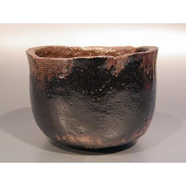 茶道具 抹茶茶碗 黒楽 光悦写 「雨雲」、中村康平作 /【Buyee】 Buyee