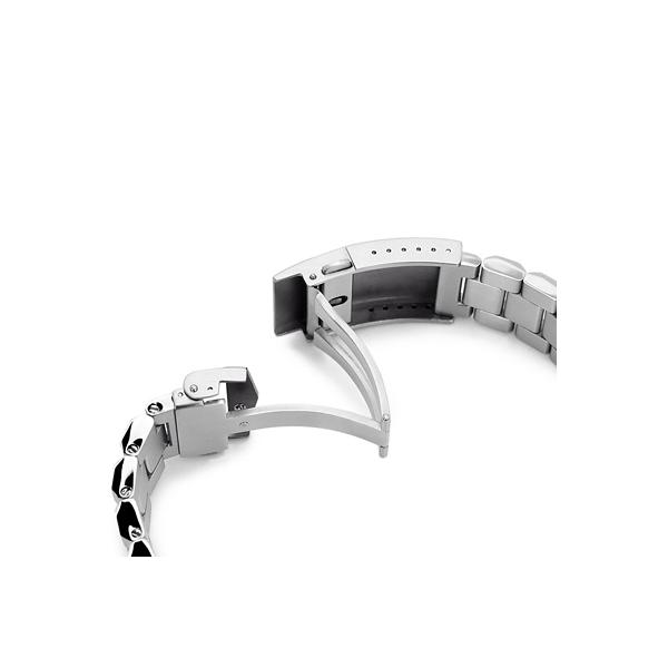 時計バンド オイスター ブレスレット Vクラスプ for セイコー MM300