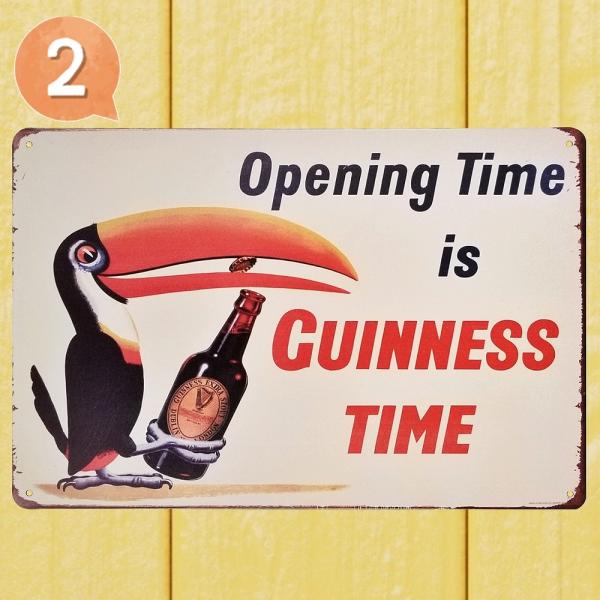 デザイン看板A4】ギネスビール 亀y☆カメお酒ブリキ看板アメリカン雑貨