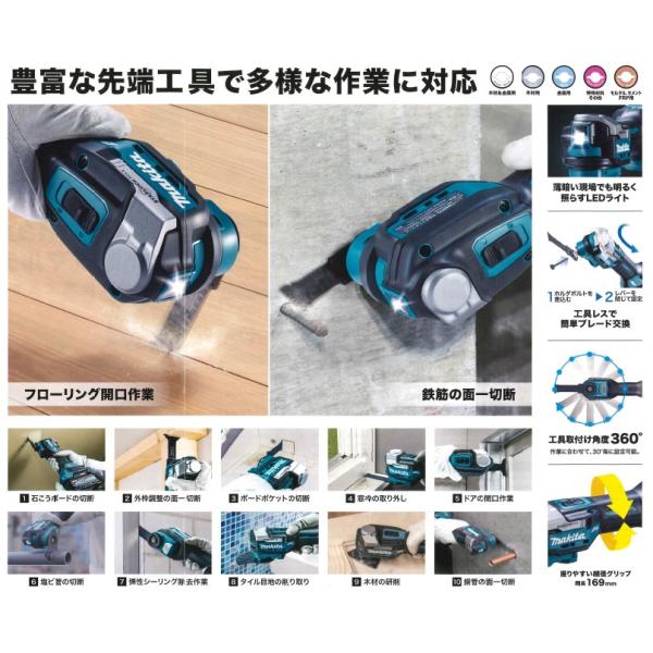マキタ(makita) TM001GZ 充電式マルチツール 40V 本体+アクセサリー 