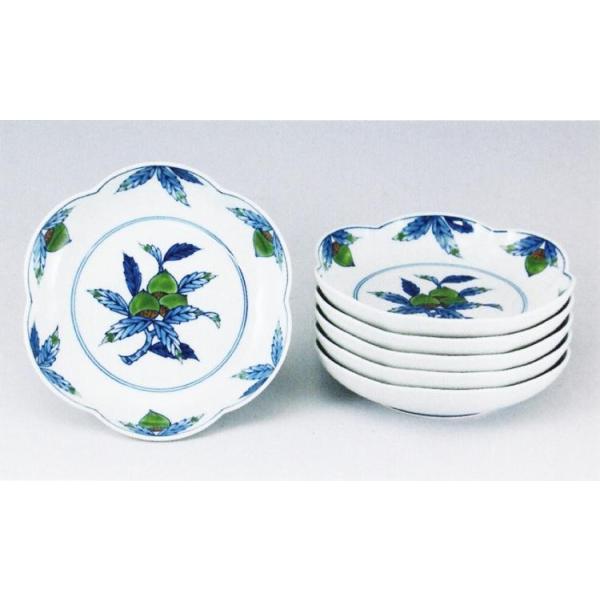 専用】有田焼 源右衛門窯 染錦栗絵 花形皿 銘々皿 【公式通販】