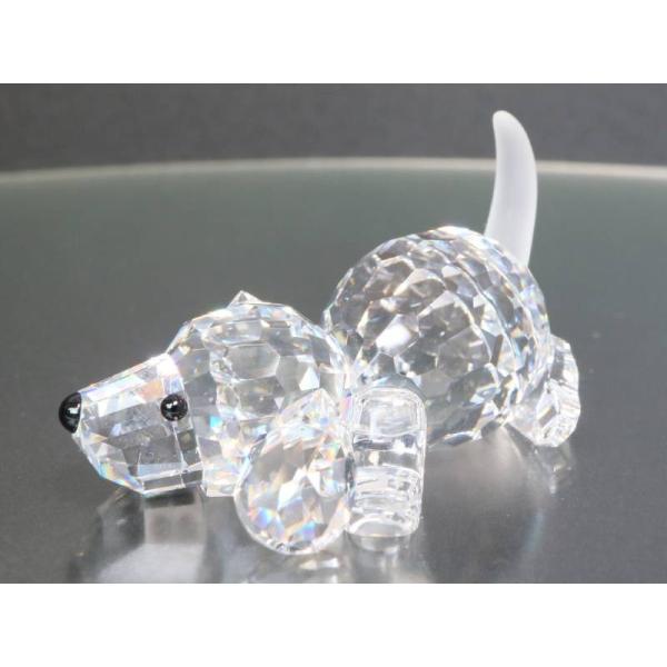 スワロフスキー 伏せビーグル いぬ フィギュア クリスタル 新品同様