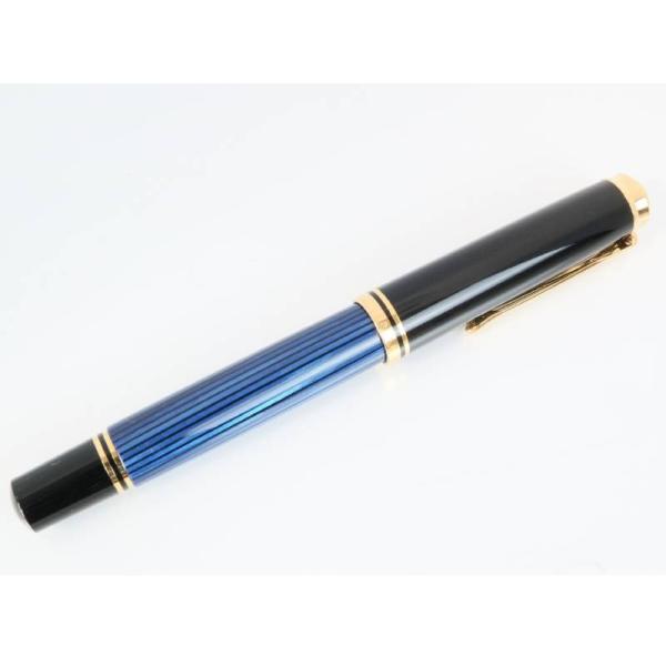 ペリカン万年筆 スーベレーン M800 吸入式万年筆 青縞 ペン先 18K 太さ