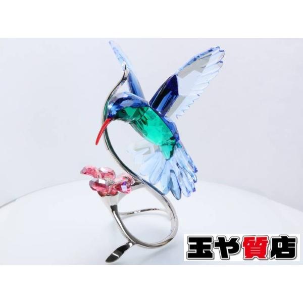 スワロフスキー 美品 ハチ鳥 ハミングバード 置物 型 1188779
