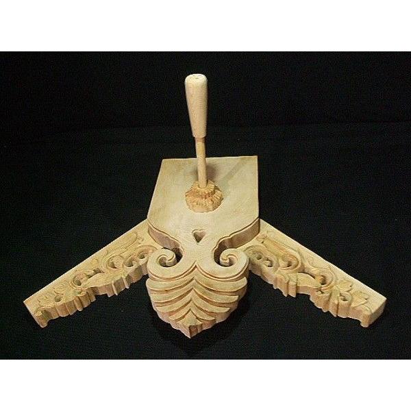 懸魚】 桧 社寺仏閣 山車 唐破風彫刻 高さ46cm /【Buyee】 Buyee