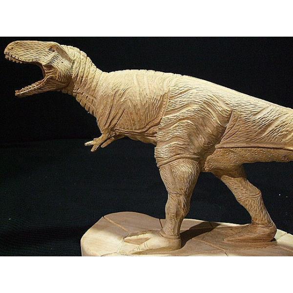 木彫り [ティラノサウルス] 全長58cm-