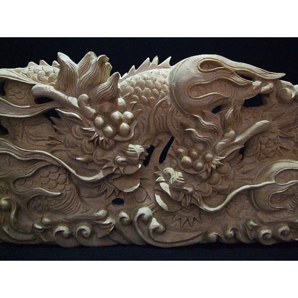 夫婦龍】 社寺仏閣、山車 蟇股彫刻 60cm /【Buyee】 Buyee