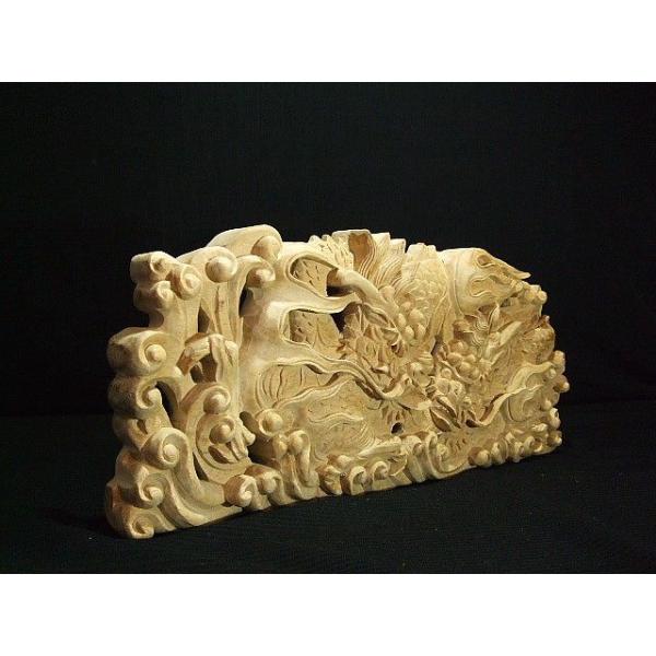 夫婦龍】 社寺仏閣、山車 蟇股彫刻 60cm /【Buyee】 Buyee