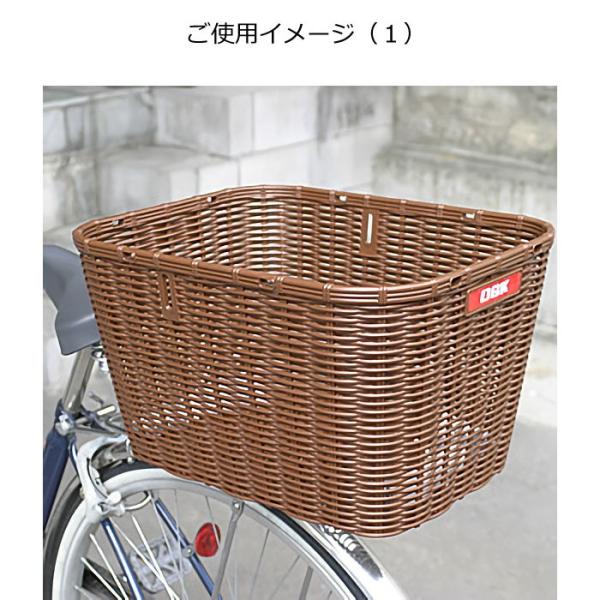 カゴ かご 大容量 大きめ バスケット 自転車 後ろカゴ 固定式大型籐風 