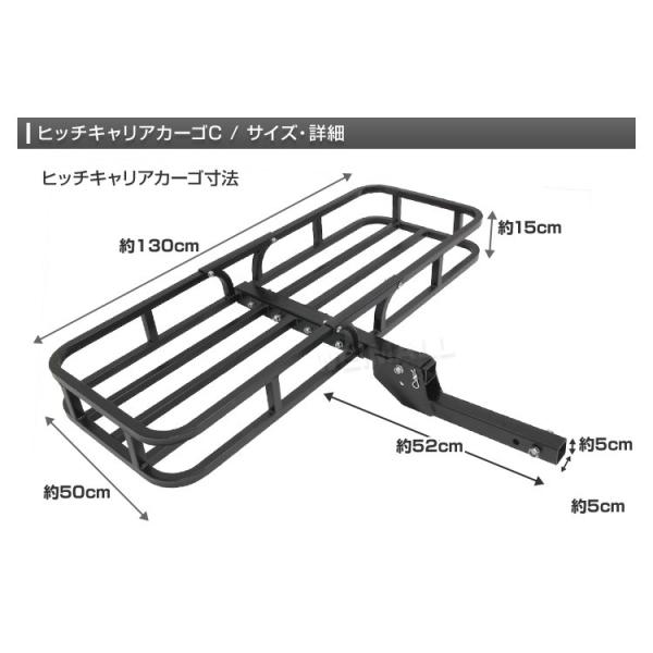 ヒッチキャリアカーゴ 折りたたみ式 車用 カーゴキャリア ヒッチ