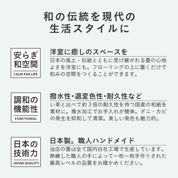 畳 置き畳 琉球畳 和紙畳 82cm×82cm×厚み2.5cm 4枚セット ダイケン