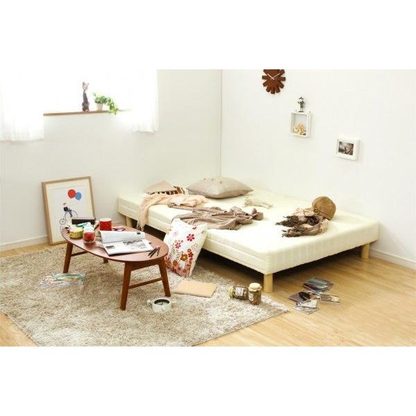 脚付きマットレスベッド ダブル ポケットコイル IKEA 折りたたみ