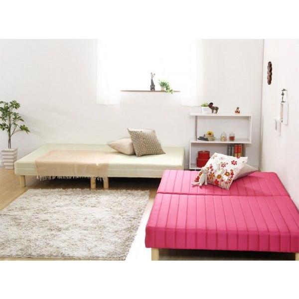 脚付きマットレスベッド ダブル ポケットコイル IKEA 折りたたみ