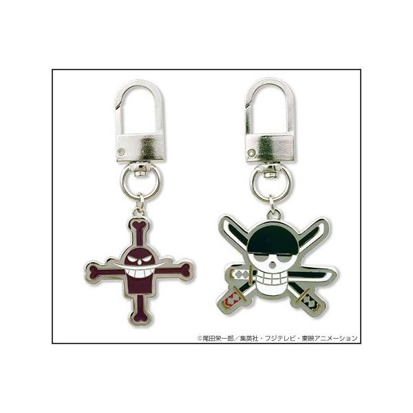 ワンピース グッズ メタルキーホルダー 海賊旗シンボルマーク /【Buyee