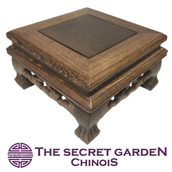 中国飾り台 THE-SECRET-GARDEN シノワズリ 木製 高級花台 飾り台 ディスプレイ