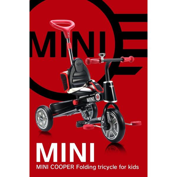 三輪車 MINI ミニ 舵取り三輪車 スマートバー付 折りたたみ三輪車 手押し車 手押し棒 折りたたみ三輪車 正規ライセンス品 10インチ ミニベビー  [RSZ3003] /【Buyee】 Buyee - Japanese Proxy Service | Buy from Japan!