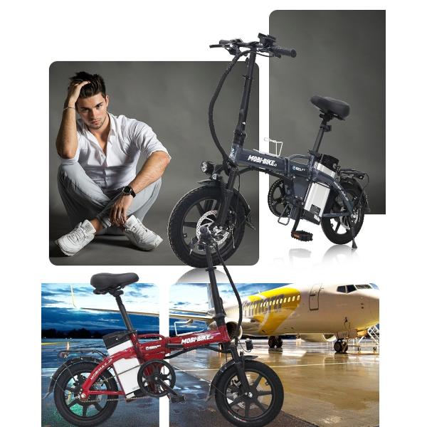 フル電動自転車 14インチ 折りたたみ 48V7.5Ahリチウムバッテリー