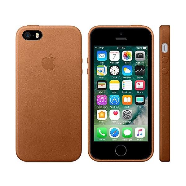 iPhone5s Apple純正ケース ブラウン Apple(アップル) 純正iPhone SE / 5s / 5用レザーケース(サドル