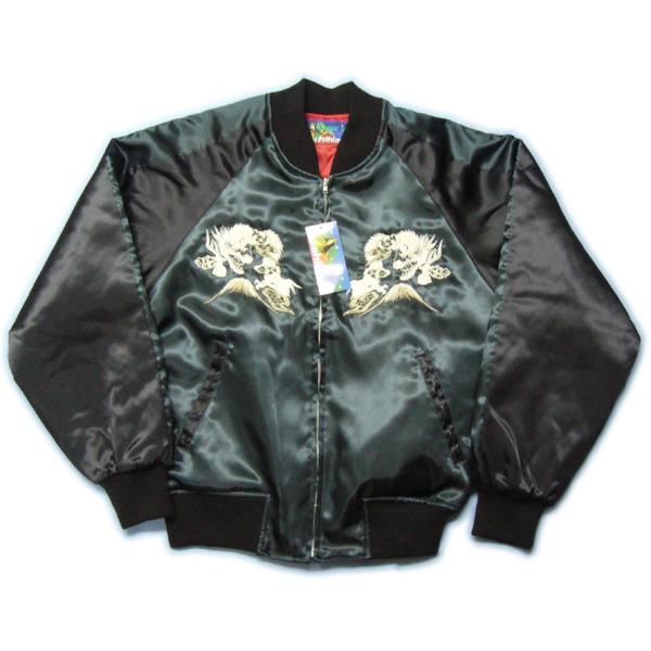 SASQUATCHfabrix. スカジャン　バンドカラー　龍　富士山　刺繍　M SASQUATCHfabrix. スカジャン バンドカラー 龍 富士山 刺繍 M 楽天市場