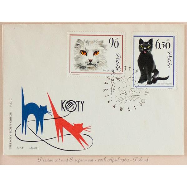 世界最初の猫切手（ペルシャ、ヨーロッパ猫） /【Buyee】 Buyee