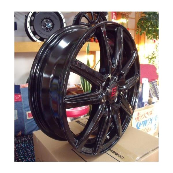 軽トラック・軽バン用【アルミ付オールシーズンタイヤ】145R13 6PR M+S DUNLOP GRANTREK TG4 13X4.00B 4穴  PCD：100 SEINss/ザインｓｓBK /【Buyee】