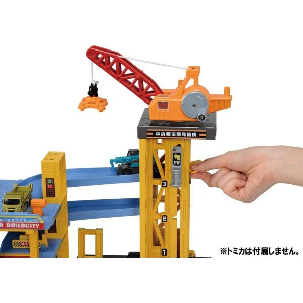 トミカ トミカタウンビルドシティ パワークレーン建設現場