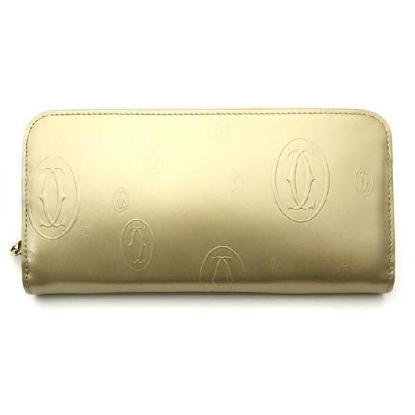カルティエ Cartier 長財布 財布 ラウンドファスナー ゴールド 
