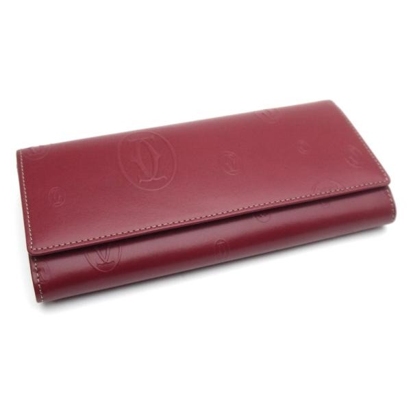 カルティエ Cartier 長財布 財布 ボルドー ハッピー バースデー 