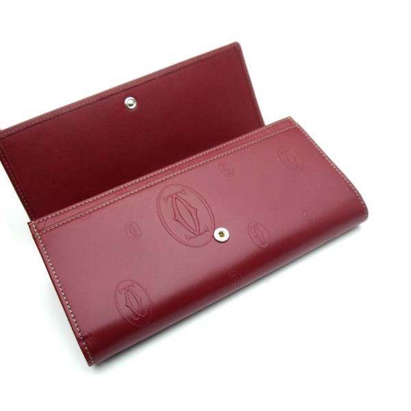 カルティエ Cartier 長財布 財布 ボルドー ハッピー バースデー 