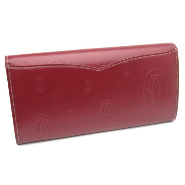カルティエ Cartier 長財布 財布 ボルドー ハッピー バースデー 