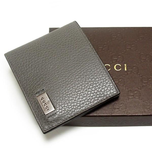 グッチ GUCCI 財布 メンズ レディース 二つ折り財布 グレー