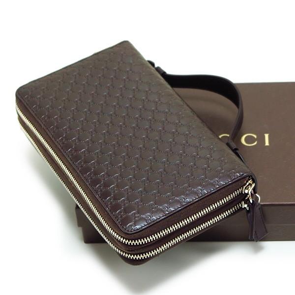グッチ GUCCI 財布 メンズ レディース 長財布 ブラウン ファスナー ...