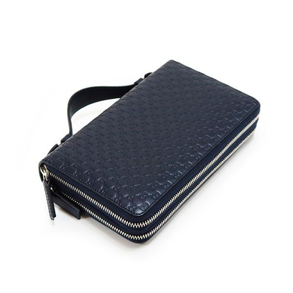 グッチ GUCCI 財布 メンズ レディース 長財布 ネイビー ファスナー