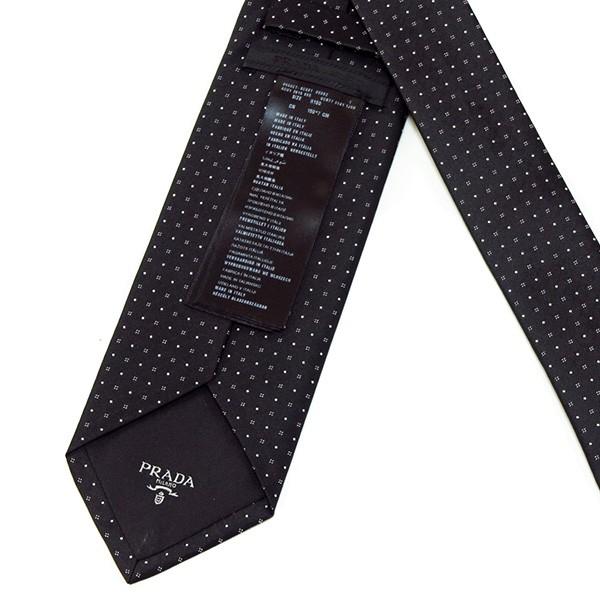 PRADA ブラック ネクタイ ブラック Re-nylon ギャバジン ネクタイ | PRADA