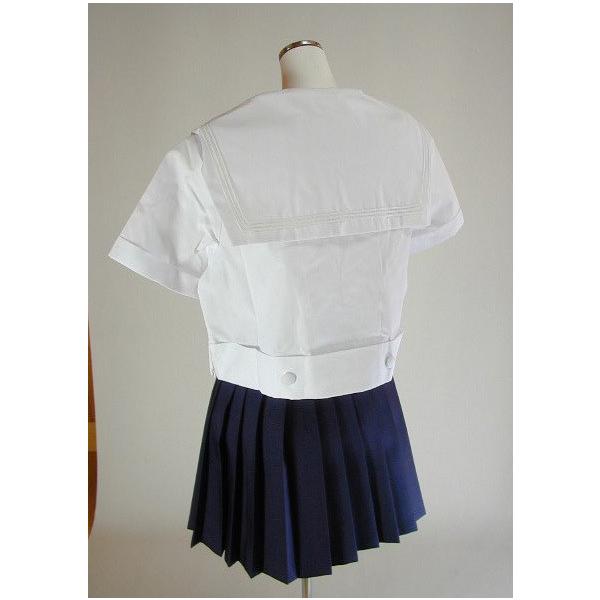 TAM-24-A東大阪女子高校制服 夏セーラー服 スカート上下セット165A 