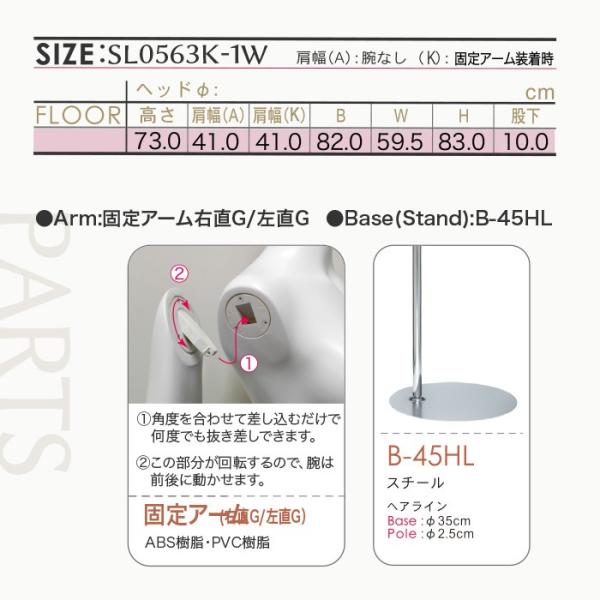 マネキン トルソー 送料無料 レディース 腕付き 股下あり 女性