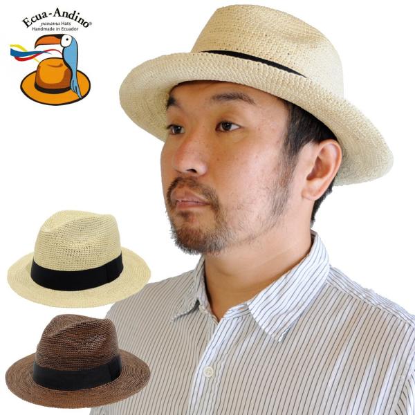 Ecua Andino hats パナマハット　ストローハット　麦わら帽子 ハット/つば広/ストローハット/メンズ/レディース/パナマハット
