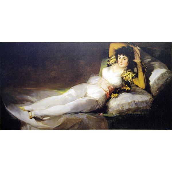絵画 世界の名画シリーズ 額縁付 フランシスコ・デ・ゴヤ 「着衣のマハ