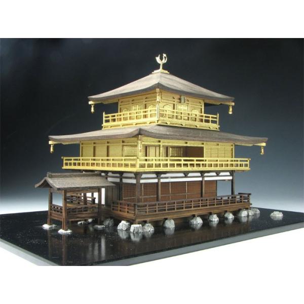 木製建築模型 1/100 鹿苑寺 金閣 金閣寺 KOB10-8 /【Buyee】