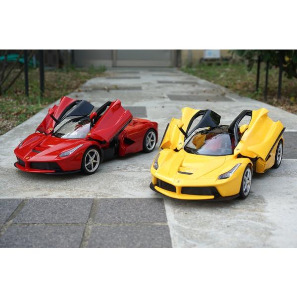 イエロー レースカー モデル 14 フェラーリ ラ・フェラーリ La Ferrari 1/14 RC フェラーリ正規ライセンス品