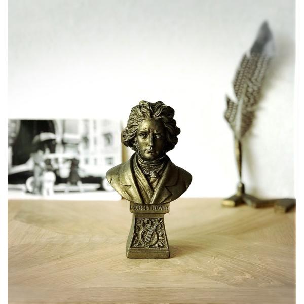 ベートーベン ヴィンテージ ブロンズ像 真鍮 胸像 - インテリア小物