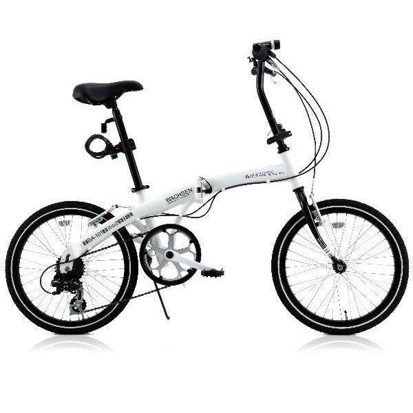 ヴァクセン 20型 折りたたみ自転車 ヴァイス（ホワイト/6段変速） 20インチ アルミ折りたたみ自転車 6段変速付 WACHSEN/ヴァクセン Weiβ