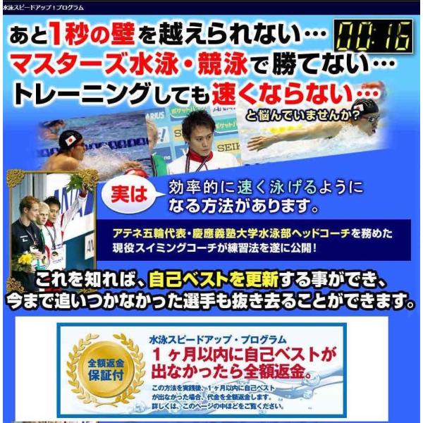 水泳スピードアップ・プログラムDVD 水泳タイム縮める練習 水泳