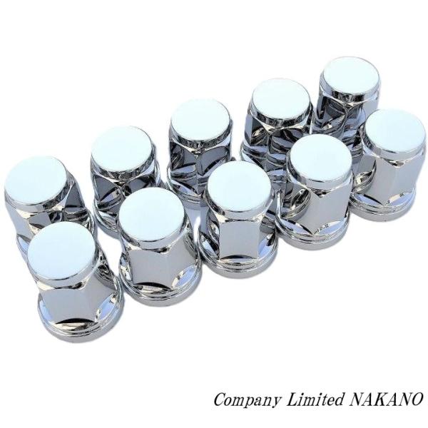 トラック用 6角フラット ナットカバー 10ヶ入 ISO 33ｍｍ×高さ60ｍｍ 500443 ABSクロームメッキ トラック用 ナットカバー 10ヶ入 ST-462 33×高さ85ｍｍ 超ロングタイプ ISO ABS樹脂製クロームメッキ：トラックショップNAKANO