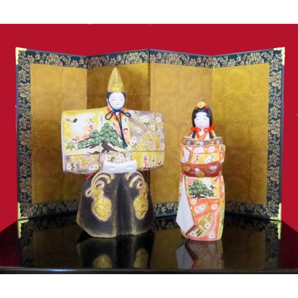 梶原正二博多人形立雛 「雅」お雛様 プレゼント インテリア 日本製