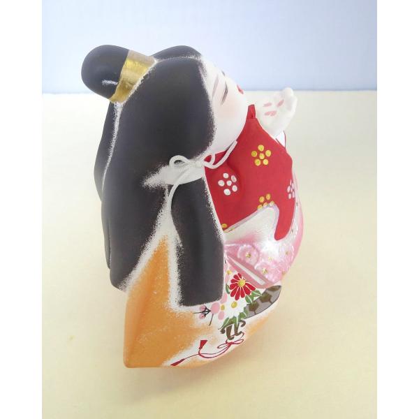 梶原正二博多人形童物少女「花吹雪」インテリア プレゼント 置物 日本